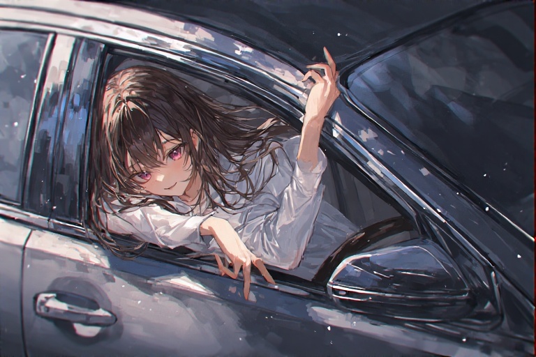girlinthecar