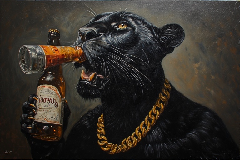 blackpantherr-drinking-beer