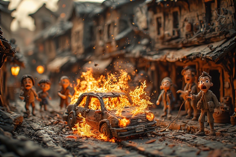car-on-fire