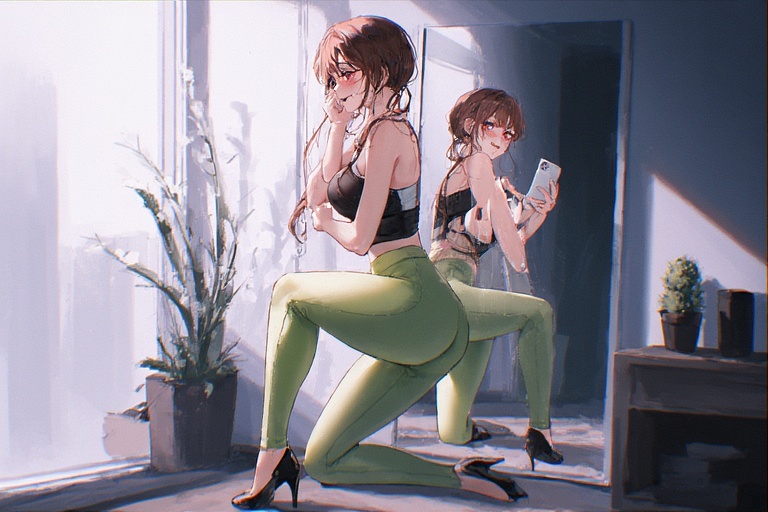 green-leggings-mirror
