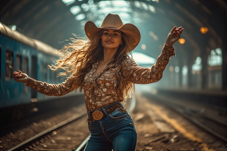 cowgirl-dancing-trainstation